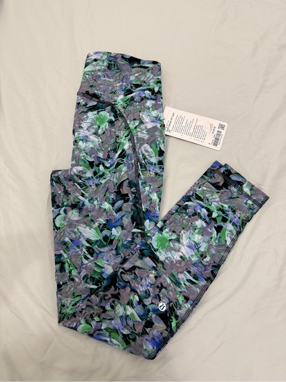 lululemon athletica Women Printed Leggings in Green, Purple, Black